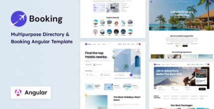 Booking - Multipurpose Angular Booking and Directory Template