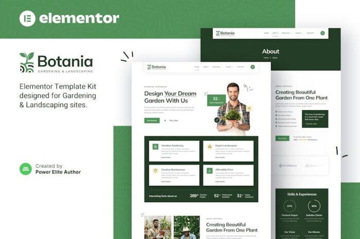 Botania – Gardening & Landscaping Elementor Template Kit