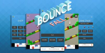 Bounce Fall Game Template