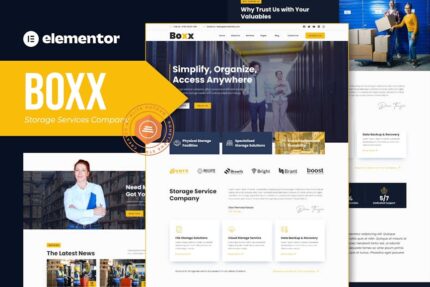 Boxx - Storage Services Company Elementor Template Kit