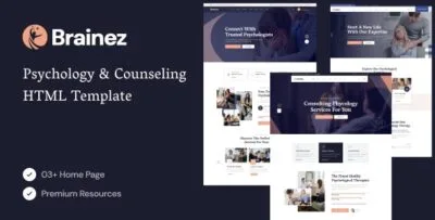 Brainez - Psychology And Counseling HTML Template