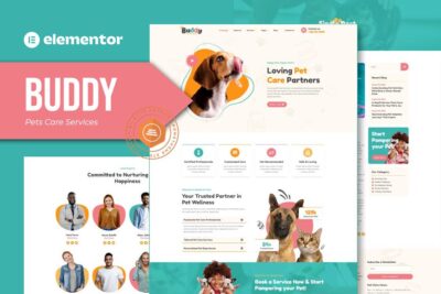 Buddy - Pet Care Services Elementor Template Kit