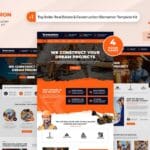 Builderon – Construction And Industry Template Kit