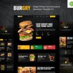 Burgry - Burger & Fast Food Restaurant Elementor Template Kit