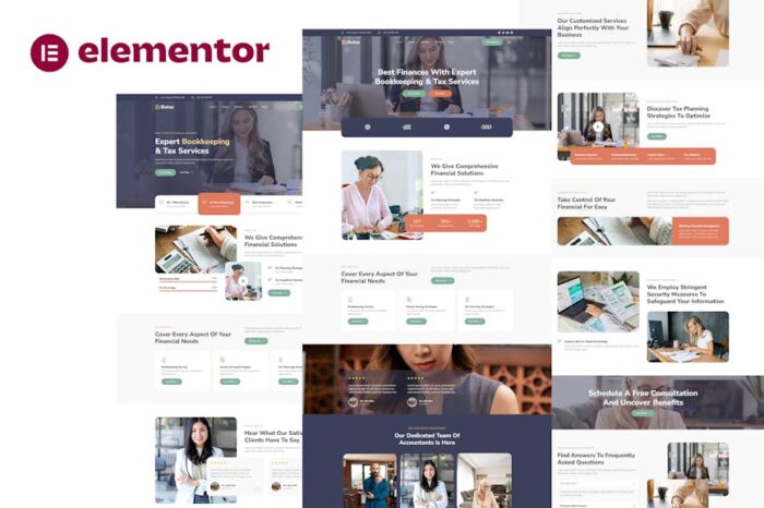 Butax - Tax Service & Financial Advisor Elementor Template Kit