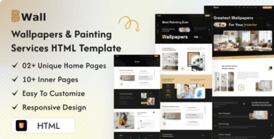 Bwall - Wallpapers and Painting Services HTML Template