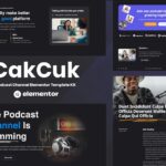 CakCuk - Podcast Channel Elementor Template Kit