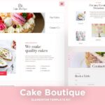 Cake Boutique - Cake Elementor Template Kit