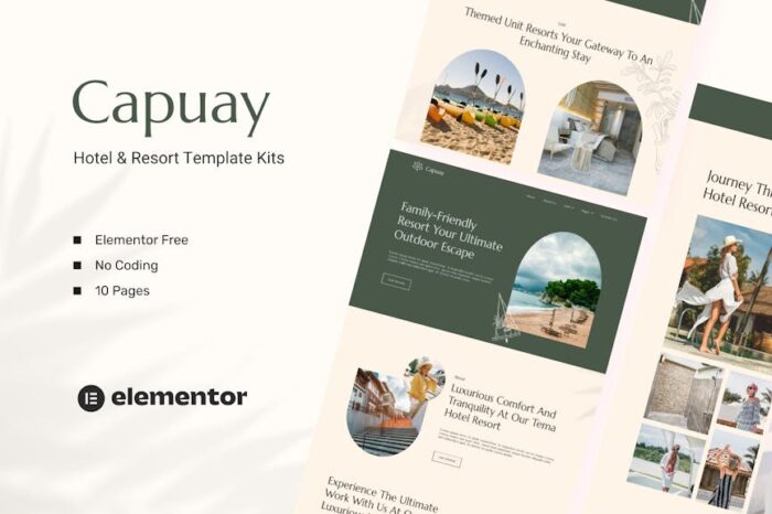 Capuay - Hotel & Resort Elementor Template Kit