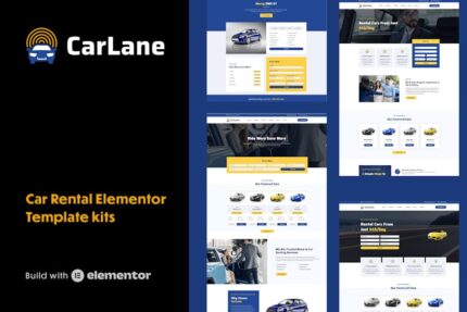 CarLane - Car Rental Elementor Template Kit