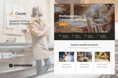 Carper - Carpenter & Craftman Elementor Template Kit