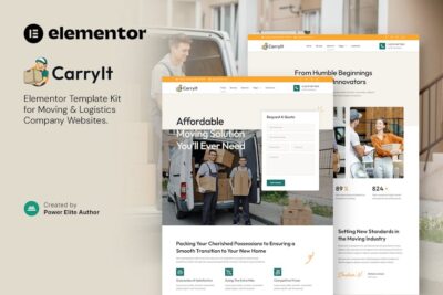 CarryIt - Moving & Logistics Company Elementor Template Kit