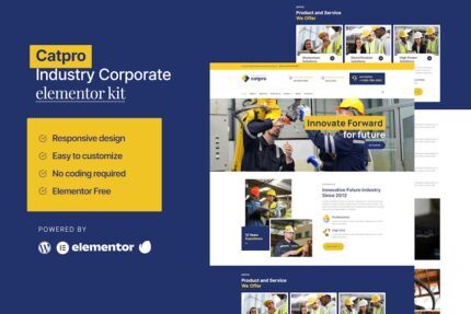 Catpro - Industry Corporate Elementor Template Kit