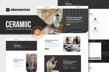 Ceramiic - Pottery & Ceramics Studio Elementor Template Kit