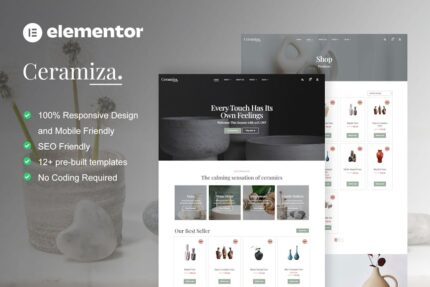 Ceramiza - Pottery & Ceramic Store Elementor Template Kit