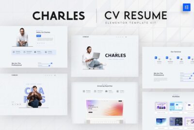 Charles - CV Resume Elementor Template Kit