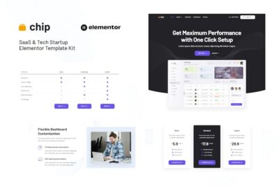 Chip - SaaS & Tech Startup Elementor Template Kit