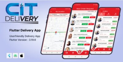Classic Flutter Delivery App Full UI
