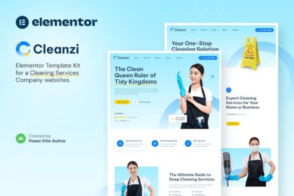 Cleanzi – Cleaning Services Elementor Template Kit