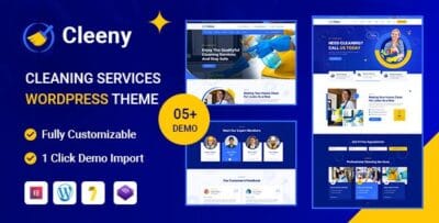 Cleeny - Cleaning Services & Repair Company WordPress Theme
