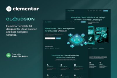 Cloudsion - Cloud Solution & SaaS Company Elementor Template Kit