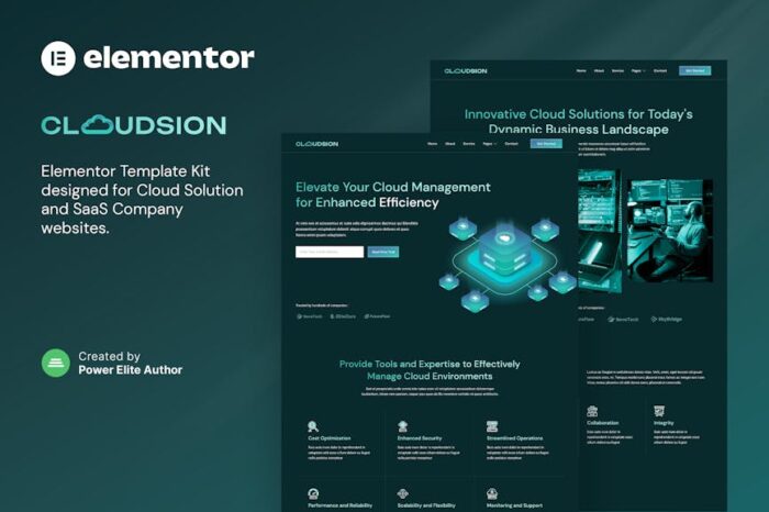 Cloudsion – Cloud Solution & SaaS Company Elementor Template Kit