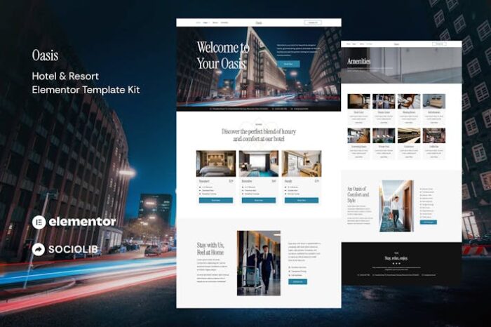 Coast - Luxury Hotel & Resort Elementor Template Kit