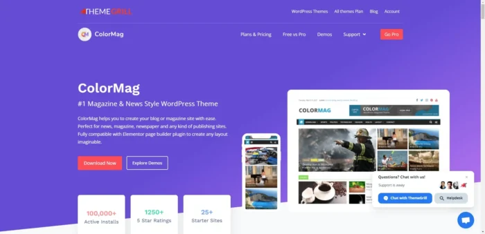 ColorMag Pro - #1 Magazine & News Style WordPress Theme 4.1.10