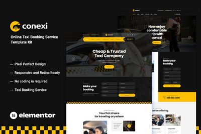 Conexi - Online Taxi Booking Service Template Kit