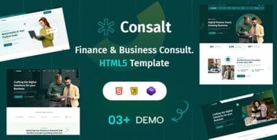 Consalt - Business Corporate & Finance Consulting HTML5 Template