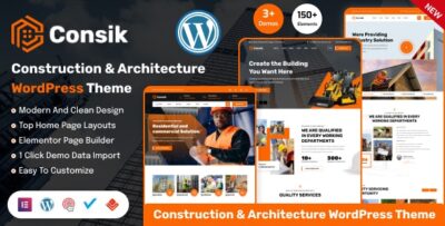 Consik - Construction, Building & Architecture WordPress Theme