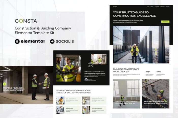 Consta - Construction & Building Company Elementor Template Kit