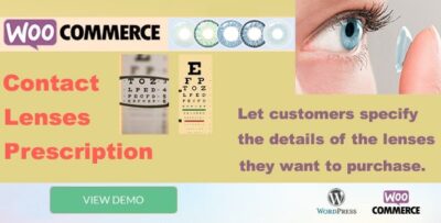 Contact Lenses Prescription Plugin WooCommerce WordPress