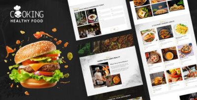 Cooking Healthy Food - Restaurant React Template