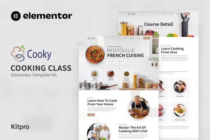 Cooky - Cooking Class Elementor Template Kit