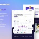 Crasoft - SaaS & Tech Startup Company Elementor Template Kit