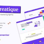 Creatique - Digital Marketing Agency Elementor Template Kit