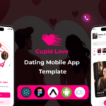 Cupid Love Dating-Mobile App Free Figma IOS Android