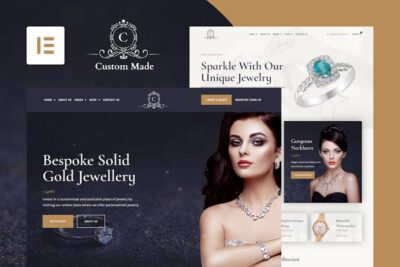 CustomMade - Customized Jewellery & Goldsmith Elementor Template Kit