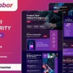 Cybbor - Cyber Security Services Elementor Template Kit