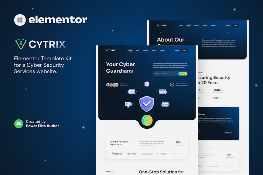 Cytrix - Cyber Security Services Elementor Template Kit Cytrix - Cyber Security Services Elementor Template Kit