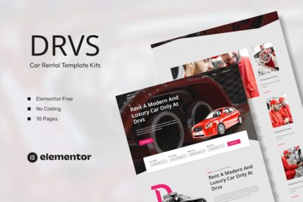 DRVS – Car Rental Elementor Template Kit