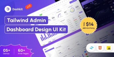 Dashkit – Tailwind CSS Multi Admin Dashboard HTML Template