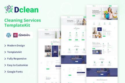 Dclean Cleaning Services Elementor Template Kit