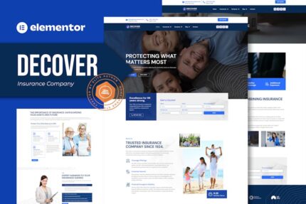 Decover - Insurance Company Elementor Pro Template Kit