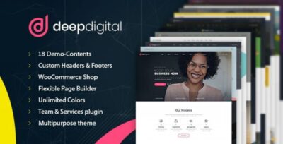 DeepDigital - Web Design Agency WordPress Theme v1.0.2