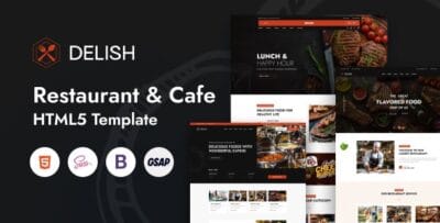 Delish - Restaurant & Cafe HTML5 Template