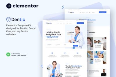 Dentic – Dentist & Dental Clinic Elementor Template Kit