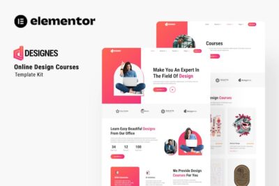 Designes - Online Design Course Elementor Template Kit