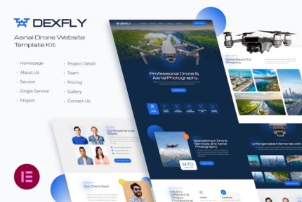 Dexfly Drone & Aerial Photography Elementor Template Kit